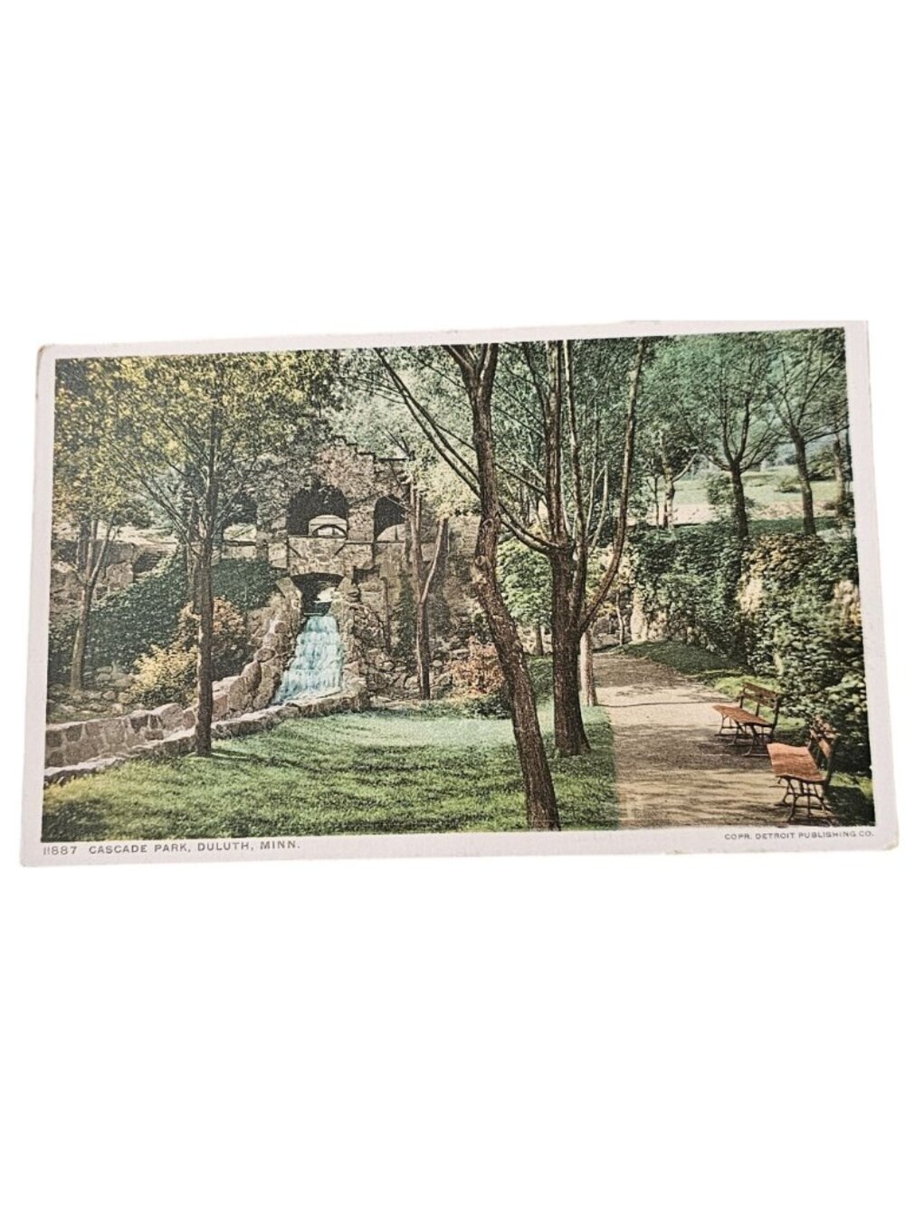 3 Minnesota Parks 1920s Postcards color Lithograph Cascade Como Conodan Park - Picture 6 of 9